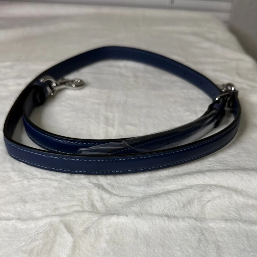 New! Coach Deep Blue and Light Blue Sabrina Satchel - Picture 8 of 9